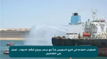 اضطراب الملاحة في خليج السويس غداً مع سحب ورياح تلطّف الأجواء.. تعرف على التفاصيل
